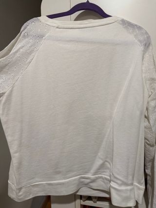 Camiseta LTB blanca manga larga bordada Talla S