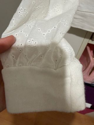 Camiseta LTB blanca manga larga bordada Talla S