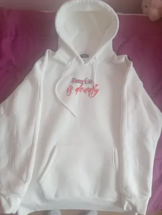 Sudadera Blanca con Estampado