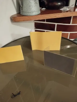 Lote 3 marcos fotos plástico duró