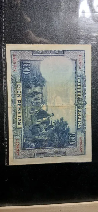 100 Pesetas 1928 Billete Español