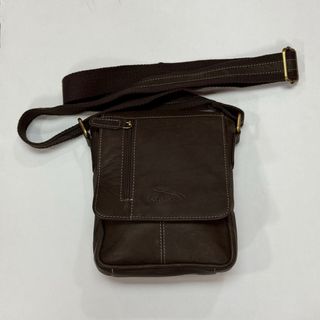 Bandolera Hombre Piel Vacuno Marrón Jaguar