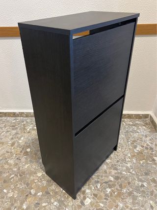 Zapatero Ikea Doble Fila Negro