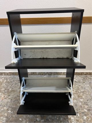 Zapatero Ikea Doble Fila Negro