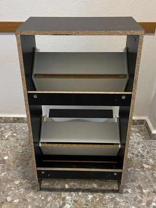 Zapatero Ikea Doble Fila Negro