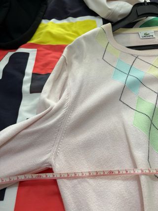 Jersey Lacoste Rosa Rombo Multicolor