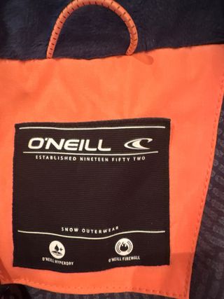 Chaqueta O'Neill esquí naranja y roja