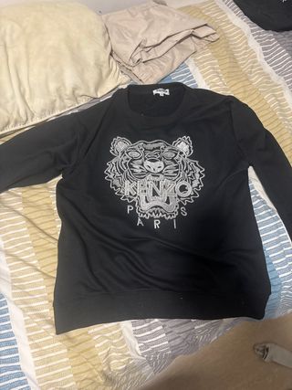Sudadera Kenzo Negra con Tigre