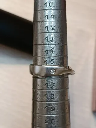 Sortija Plata con Diamante Hot Diamonds