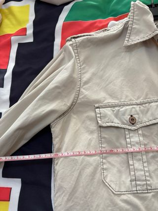 Camisa Replay Hombre Beige