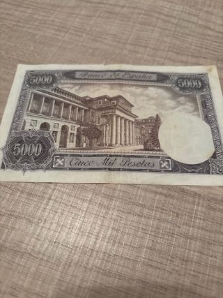 Billete 5000 Pesetas España 1976