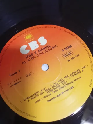 Vinilo Lole y Manuel Al Alba Con Alegría