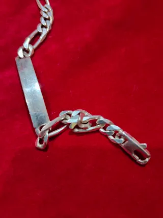 Pulsera de Plata con Placa