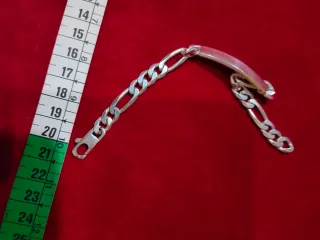 Pulsera de Plata con Placa