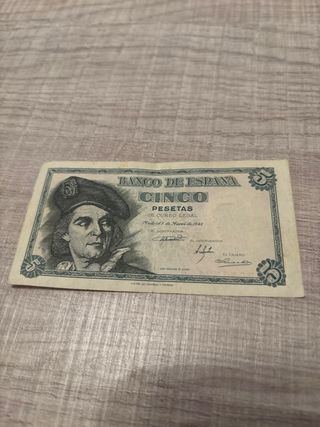 Billete 5 Pesetas Banco de España 1948