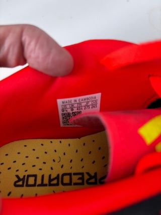 Zapatillas Adidas Predator Fútbol Negras Rojas