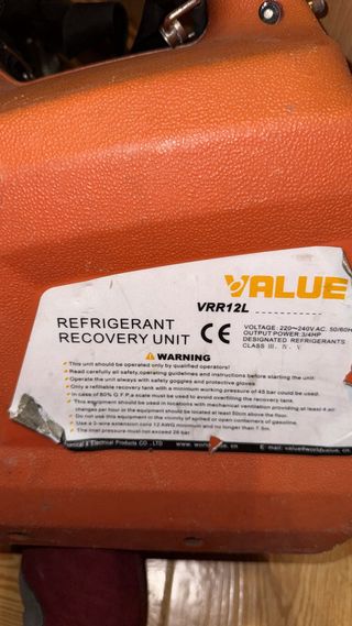 Máquina Recuperación Refrigerante VALUE