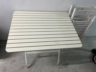 Mesa y Sillas Jardín Ikea Madera