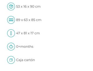 Minicuna colecho COMFY gris NUEVA A ESTRENAR.