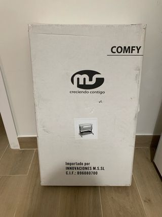 Minicuna colecho COMFY gris NUEVA A ESTRENAR.