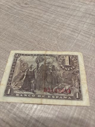 Billete 1 Peseta Banco de España 1943