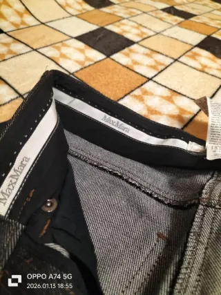 Jeans Max Mara blu scuro donna