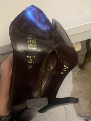 Stivali alti in pelle e camoscio marrone