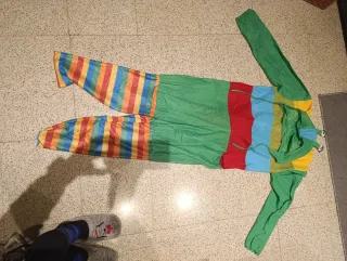 Disfraz de Gusano Multicolor Talla Única