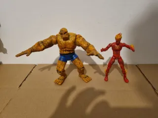 Lote Figuras Fantastic Four: La Masa y Antorcha