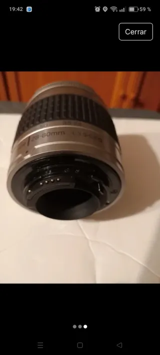 Objetivo Nikon 28-80mm sirve para Full Frame