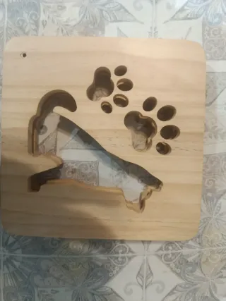 Lámpara 3D Perro y Huellas