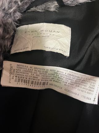 Abrigo gris Zara