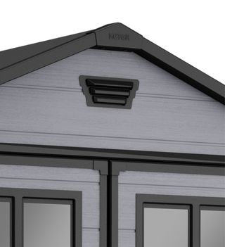 Caseta de resina Manor turquesa/negro doble puerta