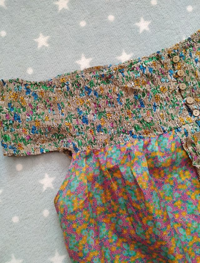 Blusa verano seda Zara Talla M