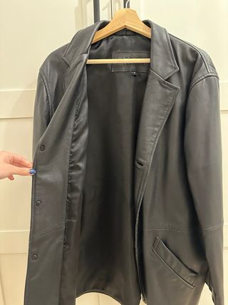 Chaqueta blazer de piel hombre