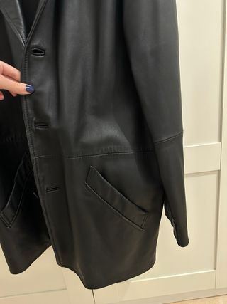 Chaqueta blazer de piel hombre