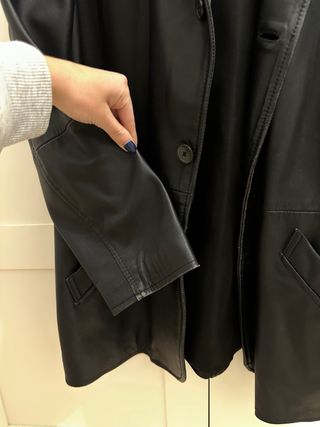 Chaqueta blazer de piel hombre