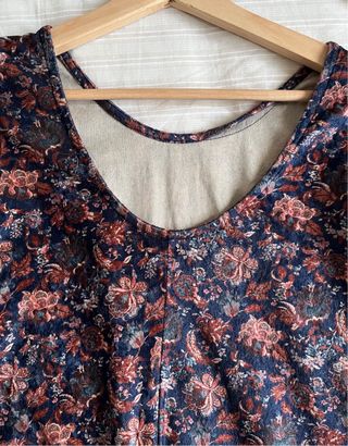 Vestido terciopelo estampado barroco