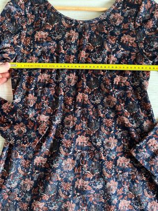 Vestido terciopelo estampado barroco