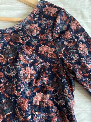 Vestido terciopelo estampado barroco