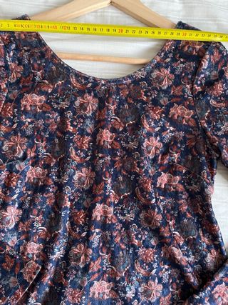 Vestido terciopelo estampado barroco