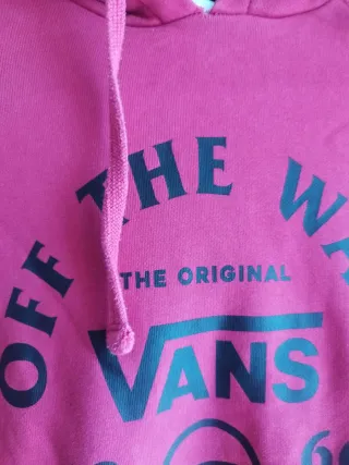 Sudadera Vans Fucsia Talla S perfecta.