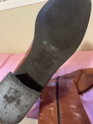 Botas de cuero DC Marrón