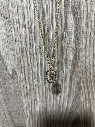 Colgante PDPAOLA Letra S con Circonitas