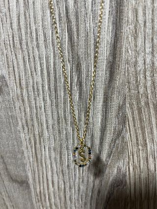 Colgante PDPAOLA Letra S con Circonitas