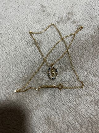 Colgante PDPAOLA Letra S con Circonitas