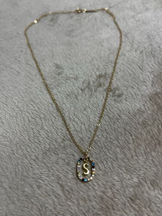 Colgante PDPAOLA Letra S con Circonitas