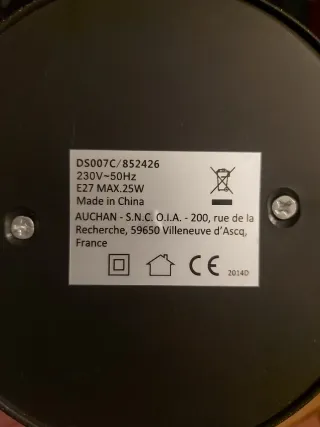 Lámpara de escritorio azul