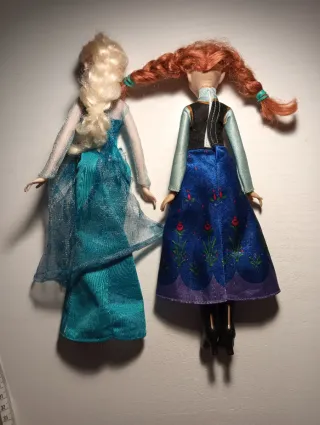 Muñecas Elsa y Anna Frozen Disney Articuladas