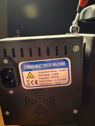 Plancha Térmica Textil 1250W - Como Nueva